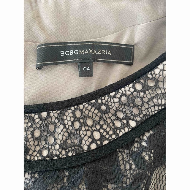 BCBGMAXAZRIA(ビーシービージーマックスアズリア)のBCBGMAXAZARIA ぺプラムレースワンピース レディースのワンピース(ひざ丈ワンピース)の商品写真