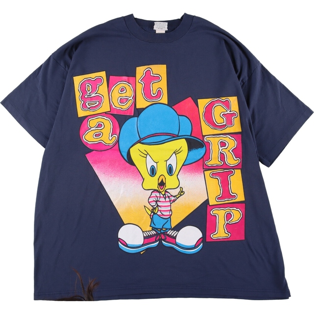 ビッグサイズ 90年代 ルーニーテューンズ LOONEY TUNES TWEETY トゥイーティー キャラクタープリントTシャツ USA製 メンズXXXL ヴィンテージ /eaa340377