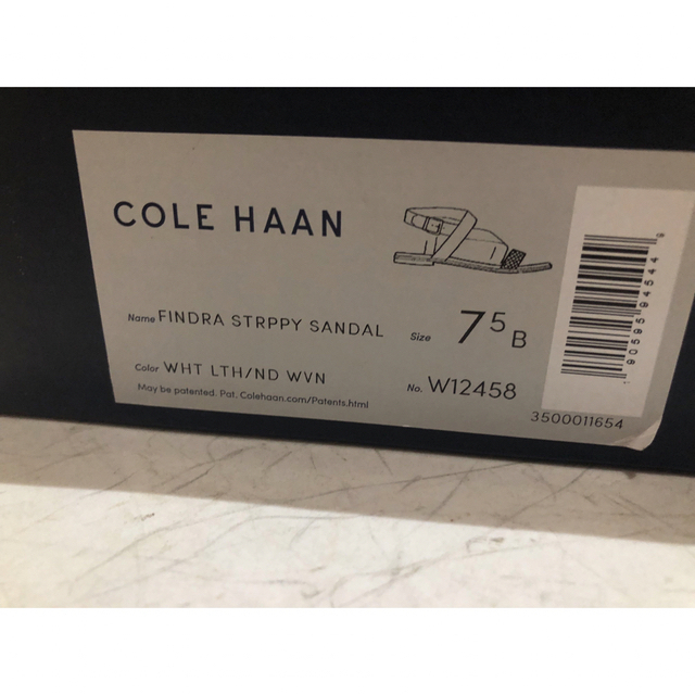 Cole Haan(コールハーン)のCole Haan 白&ベージュサンダル（24.5cm ）美品 レディースの靴/シューズ(サンダル)の商品写真