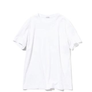 バーニーズニューヨーク(BARNEYS NEW YORK)の①サイズ２クロスクローゼット Suvin Platinum クルーネック 白(Tシャツ/カットソー(半袖/袖なし))