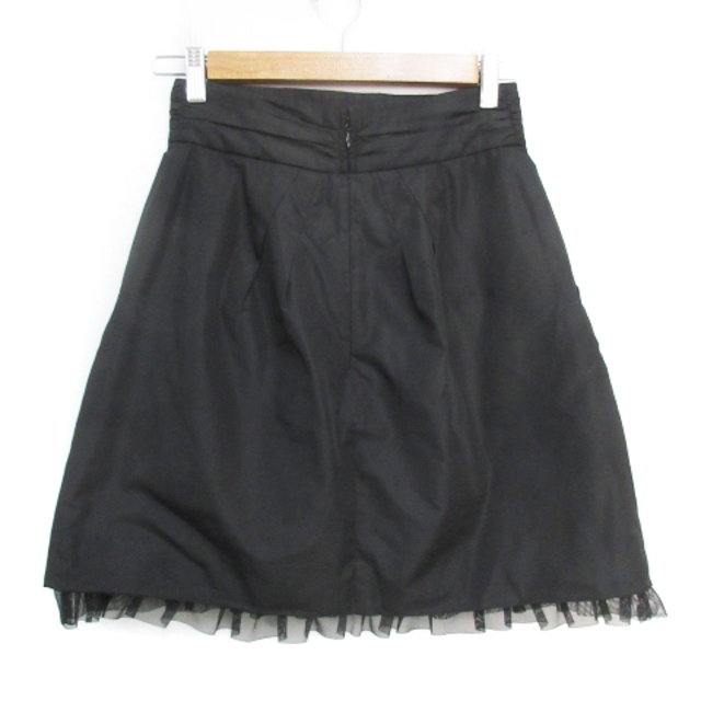 Apuweiser-riche(アプワイザーリッシェ)のアプワイザーリッシェ フレアスカート ひざ丈 無地 1 黒 ブラック /FF48 レディースのスカート(ひざ丈スカート)の商品写真