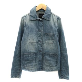 DENHAM edessa stitch jacket ノーカラージャケット