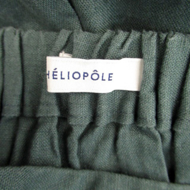 heliopole(エリオポール)のエリオポール フレアスカート ロング丈 リネン 36 モスグリーン レディースのスカート(ロングスカート)の商品写真