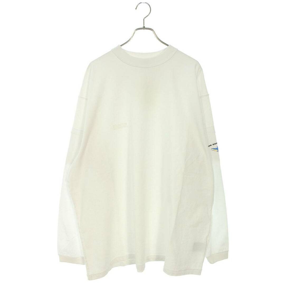 VETEMENTS(ヴェトモン)のヴェトモン  23AW  UE54LS140W WHITE インサイドアウトロゴ長袖カットソー  メンズ M メンズのトップス(Tシャツ/カットソー(七分/長袖))の商品写真