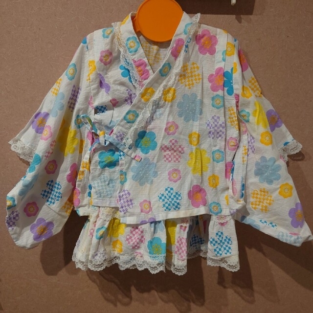 西松屋(ニシマツヤ)のセパレート浴衣ドレス　95サイズ キッズ/ベビー/マタニティのキッズ服女の子用(90cm~)(甚平/浴衣)の商品写真