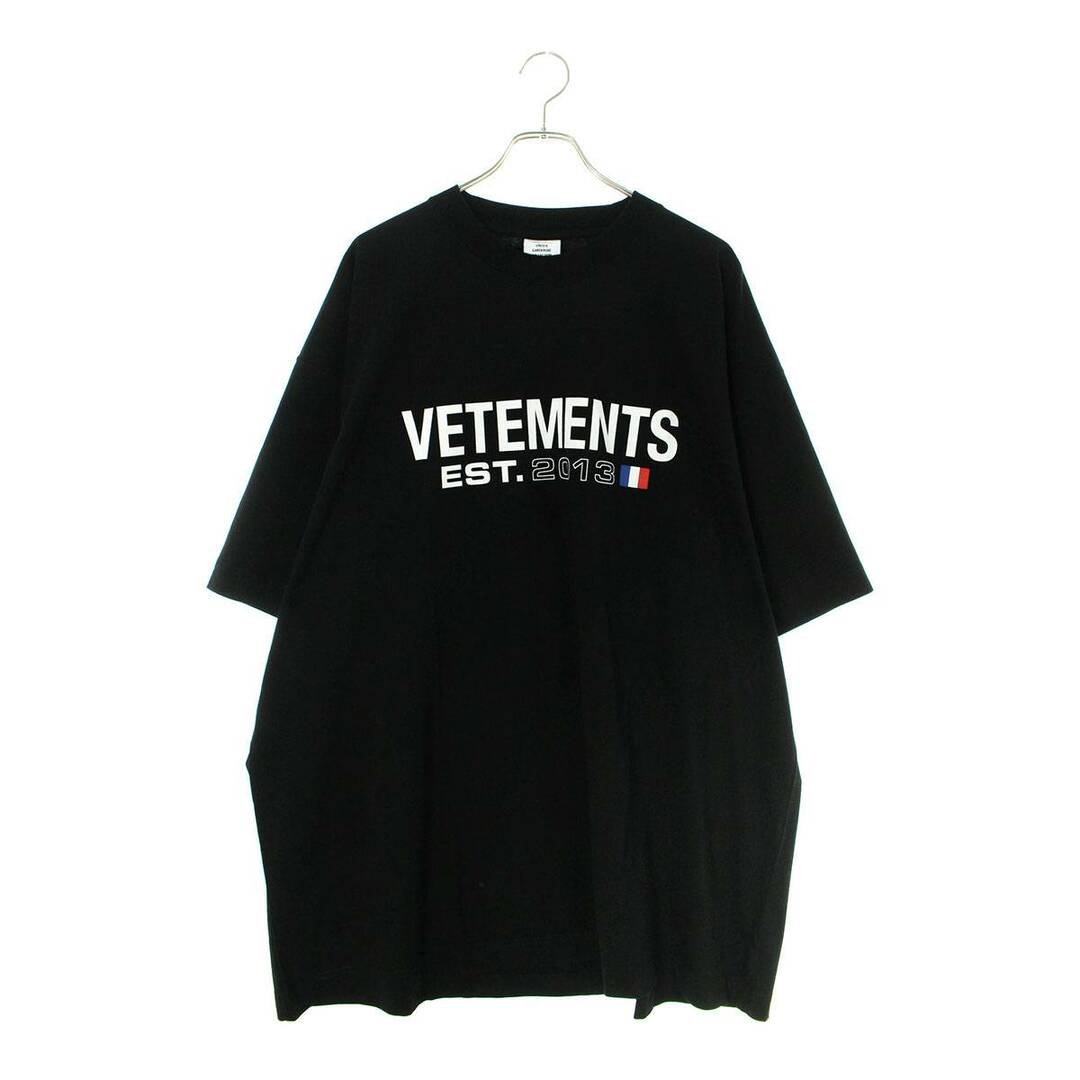 新品 《VETEMENTS》ヴェトモン HEAVYMETALロゴTシャツ 黒 M-