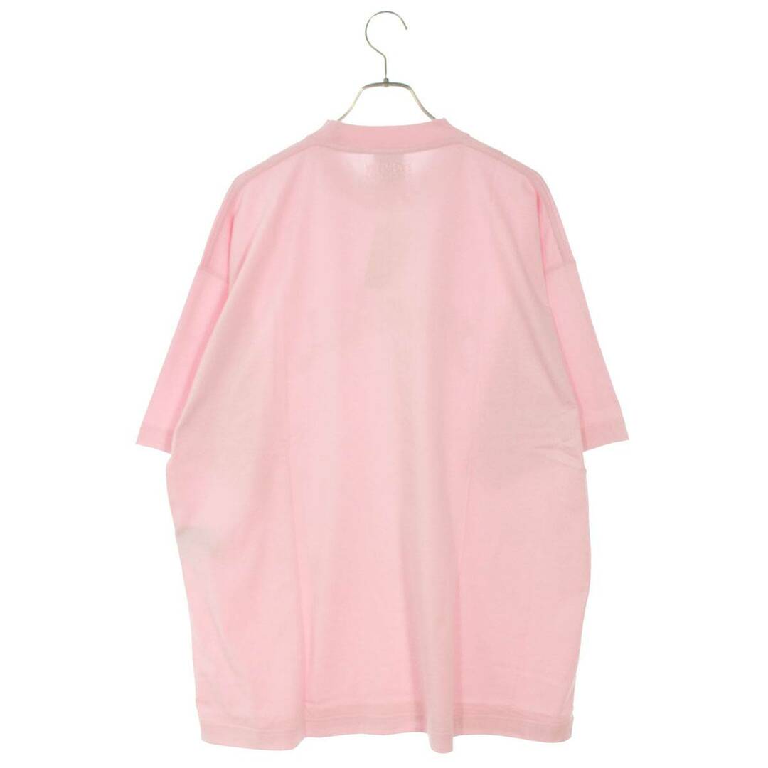 VETEMENTS(ヴェトモン)のヴェトモン  23AW  UE54TR285P BABYPINK X-SMALL刺繍Tシャツ  メンズ XS メンズのトップス(Tシャツ/カットソー(半袖/袖なし))の商品写真