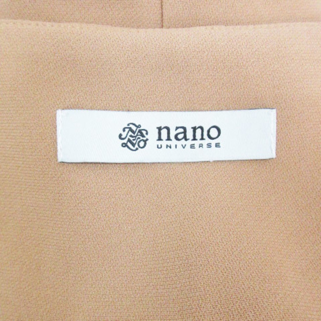 nano・universe(ナノユニバース)のナノユニバース オーバーオール サロペット ワイドパンツ ロング丈 F ベージュ レディースのパンツ(サロペット/オーバーオール)の商品写真