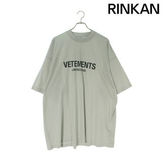 ヴェトモン(VETEMENTS)のヴェトモン  23AW  UE54TR170W OYSTRMUSHROOM リミテッドエディションロゴTシャツ メンズ M(Tシャツ/カットソー(半袖/袖なし))