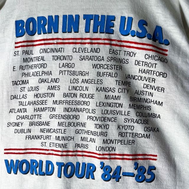 USA製 80s】BORN IN THE USA ツアー Tシャツ 初回版