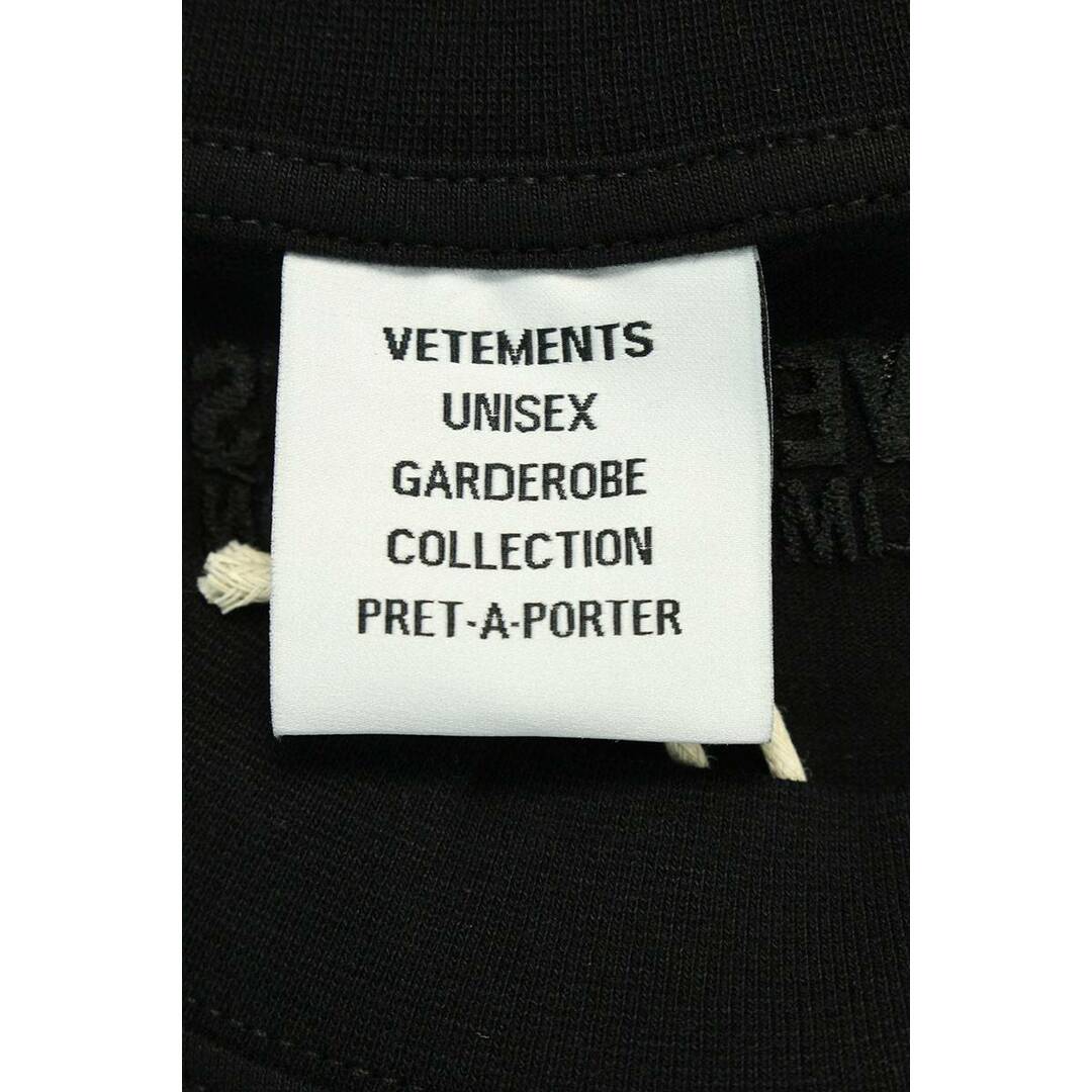 VETEMENTS - ヴェトモン 23AW UE54TR330B BLACK PARISロゴプリントT ...