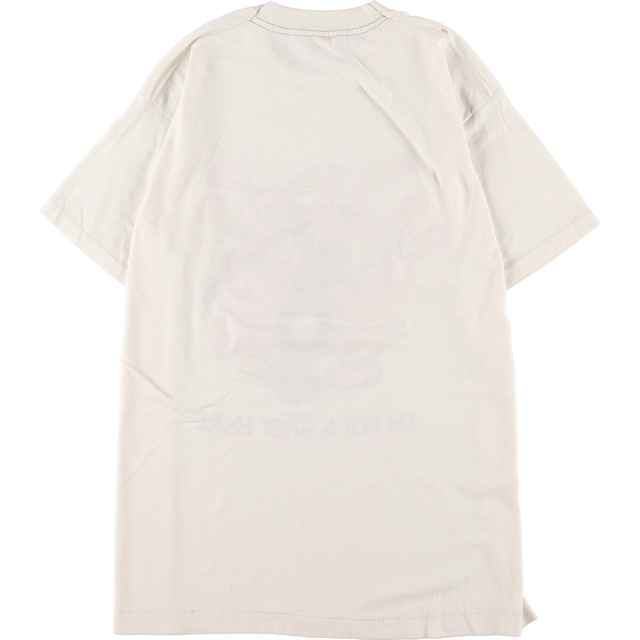 プリントTシャツ USA製 メンズL ヴィンテージ /eaa339367ホワイト系白色柄