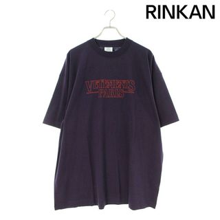 ヴェトモン(VETEMENTS)のヴェトモン  23AW  UE54TR330U PURPLE PARISロゴプリントTシャツ メンズ XS(Tシャツ/カットソー(半袖/袖なし))