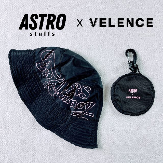 新品未使用】ASTRO Stuffs×VELENCEコラボ☆帽子＆ポケット・黒の+