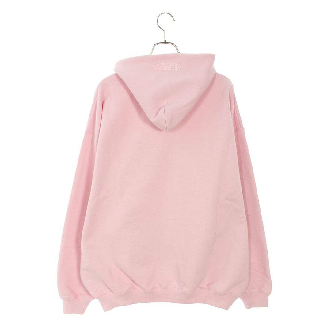 VETEMENTS(ヴェトモン)のヴェトモン  23AW  UE54HD425P BABYPINK X-SMALL刺繍パーカー メンズ XS メンズのトップス(パーカー)の商品写真