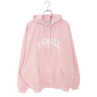 ヴェトモン(VETEMENTS)のヴェトモン  23AW  UE54HD425P BABYPINK X-SMALL刺繍パーカー メンズ XS(パーカー)