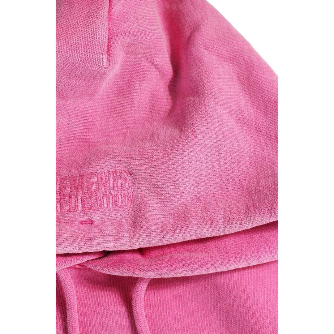 VETEMENTS(ヴェトモン)のヴェトモン  23AW  UE54HD540H WASHEDHOTPINK IGOTLUCKYプリントパーカー メンズ S メンズのトップス(パーカー)の商品写真