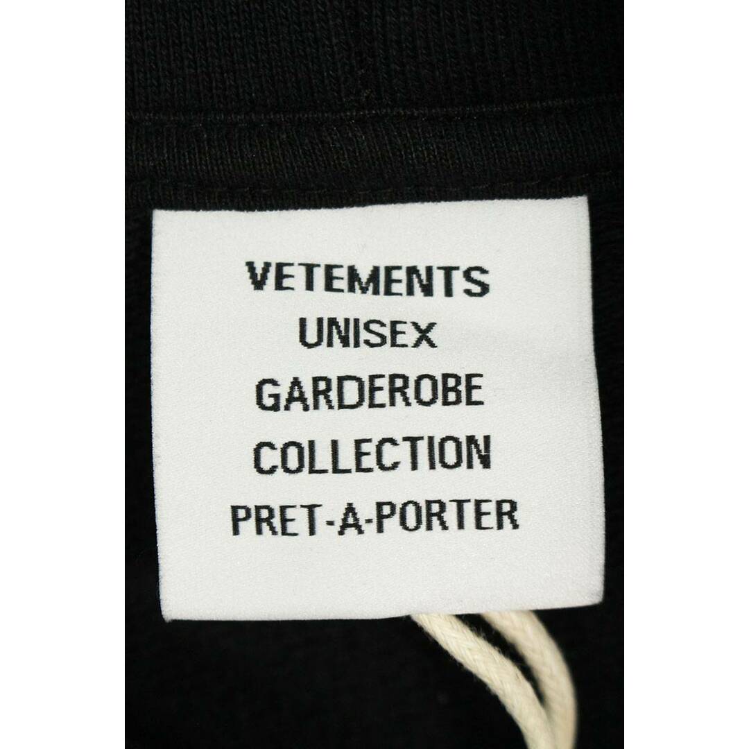 VETEMENTS - ヴェトモン 23AW UE54HD500B BLACK PARISロゴプリント ...