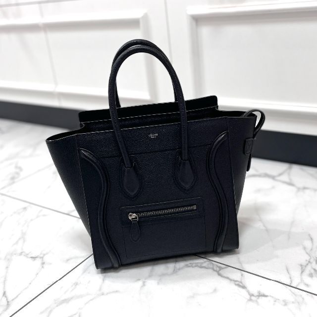 新ロゴ CELINE セリーヌ ラゲージ マイクロショッパー ブラック 73150