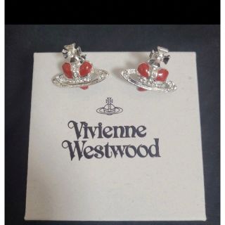 ヴィヴィアンウエストウッド(Vivienne Westwood)のVivienne Westwood ヴィヴィアン ピアス レッド ハート オーブ(ピアス)