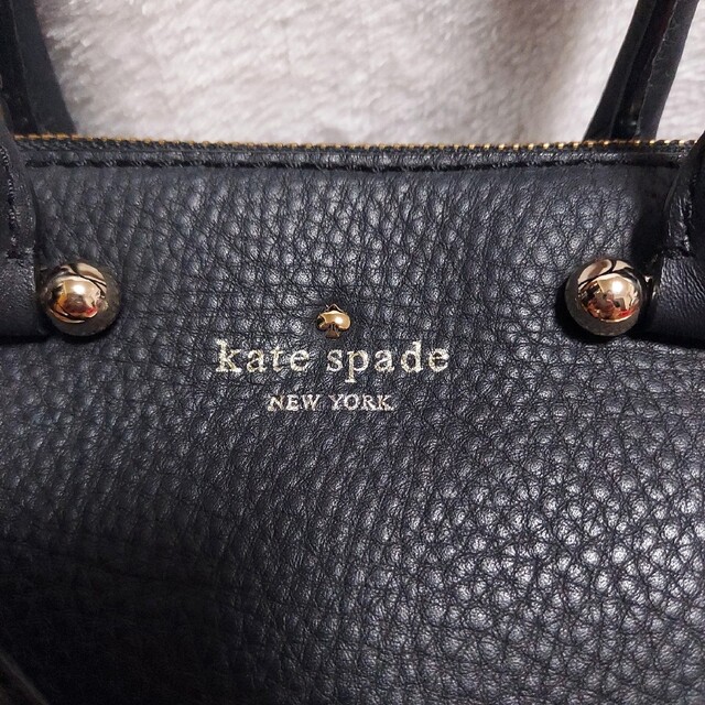 美品☆ケイトスペード kate spadeパターソンショルダーバッグ 黒 シボ革