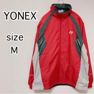 ヨネックス(YONEX)の[YONEX]ヨネックス　裏起毛　ウィンドブレーカー　ジャケット　レッド　M(ウェア)