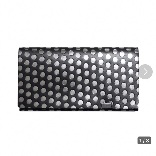 Shosa(ショサ)の所作　ブラック×シルバードット メンズのファッション小物(長財布)の商品写真