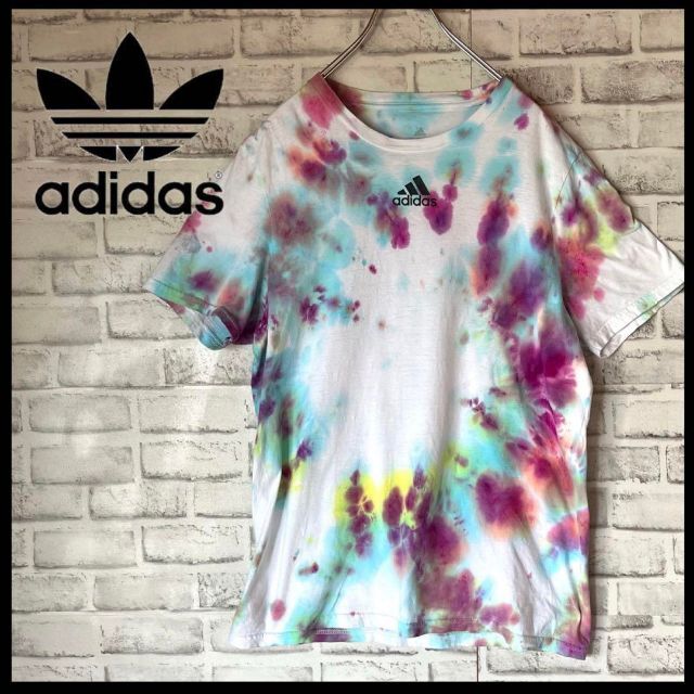 adidas(アディダス)の【限定希少デザイン】アディダス⭐︎絞り染めTシャツ　バスケチーム　カラフルM12 メンズのトップス(Tシャツ/カットソー(半袖/袖なし))の商品写真