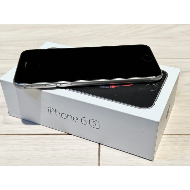 Apple(アップル)のApple iPhone 6S 128GB スペースグレイ SIMフリージャンク スマホ/家電/カメラのスマートフォン/携帯電話(スマートフォン本体)の商品写真