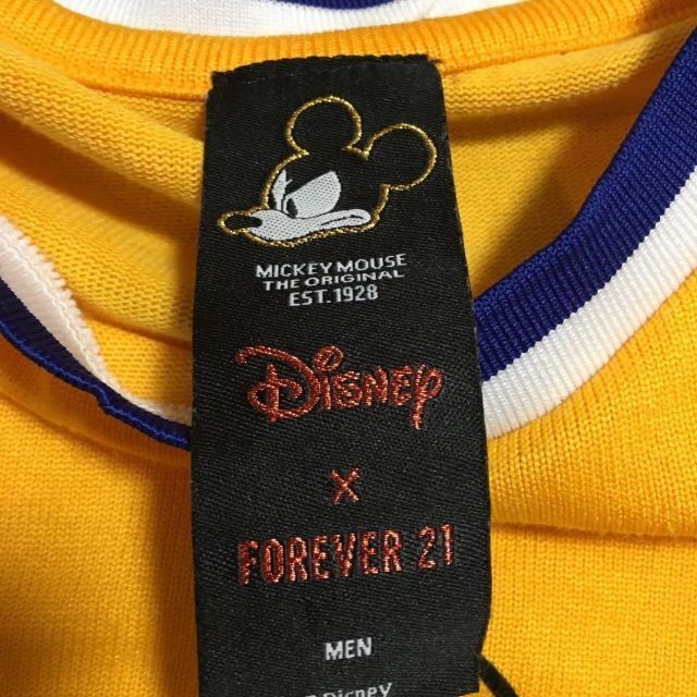 Disney(ディズニー)のFOREVER21 × DISNEY プルート フットボールシャツ 黄色 M レディースのトップス(Tシャツ(半袖/袖なし))の商品写真