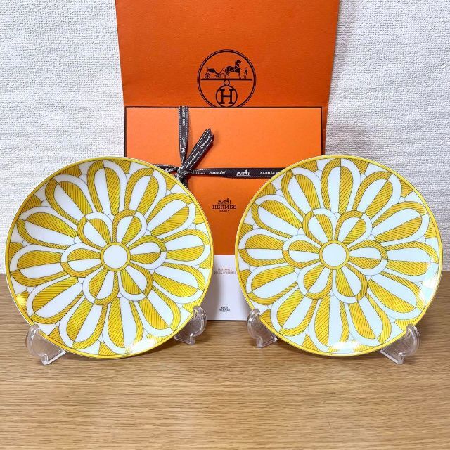 Hermes - 【新品 2枚 ギフト用】エルメス ソレイユ デザートプレート