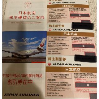 ジャル(ニホンコウクウ)(JAL(日本航空))のJAL 株主優待券　3枚（2023年6月〜2024年11月）(その他)