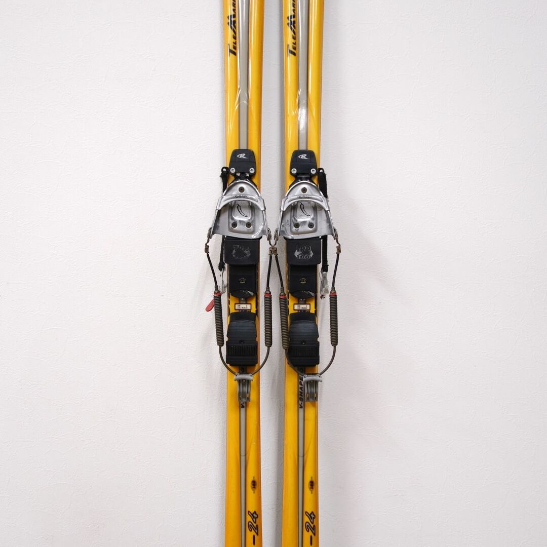 アトミック ATOMIC テレマーク スキー TM-24 180cm センター 63ｍｍ ビンディング ロッテフェラー チリ 登山 重量実測：2590g（ビンディング含む1本)180cmサイドカット
