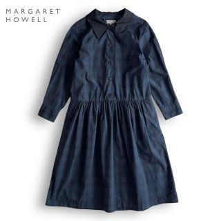 2018AW MARGARET HOWELL 襟付き シャツ ワンピース 1 | ito-thermie.nl