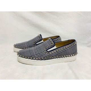 希少 美品 クリスチャンルブタン スリッポン 40 1/2 25~25.5㎝前後