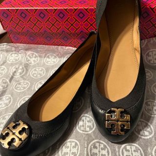 トリーバーチ(Tory Burch)のTORY  BURCH   黒バレーシューズ　　(バレエシューズ)