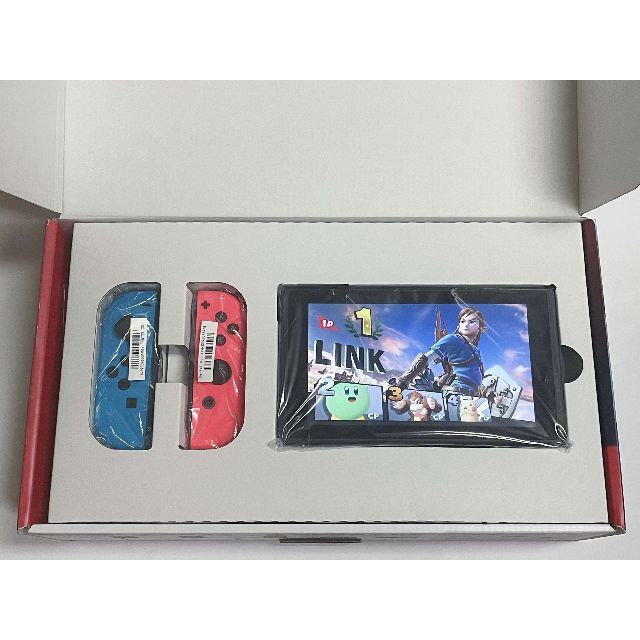 超美品 新型 NINTENDO 任天堂 スイッチ Switch ブルーレッド エンタメ/ホビーのゲームソフト/ゲーム機本体(家庭用ゲーム機本体)の商品写真