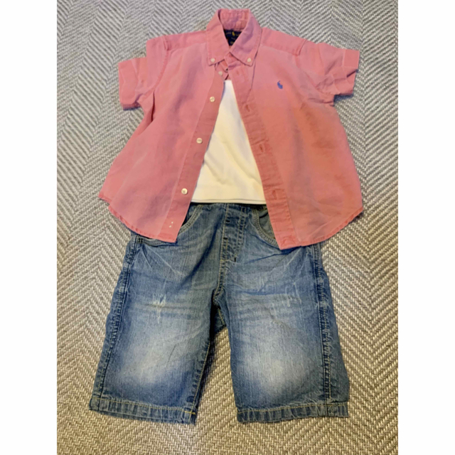 Ralph Lauren(ラルフローレン)のラルフローレン　シャツ　ピンク　3歳 キッズ/ベビー/マタニティのキッズ服男の子用(90cm~)(ブラウス)の商品写真