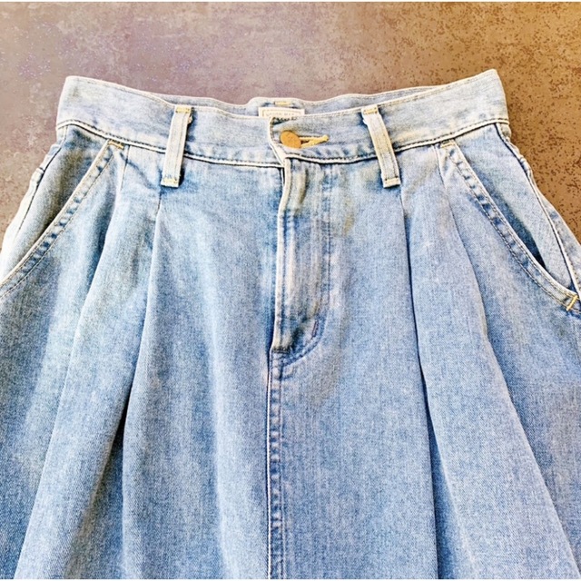 moussy(マウジー)の［日本製］リー マウジー コラボ デニム ロングスカート レディースのスカート(ロングスカート)の商品写真