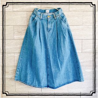 マウジー(moussy)の［日本製］リー マウジー コラボ デニム ロングスカート(ロングスカート)