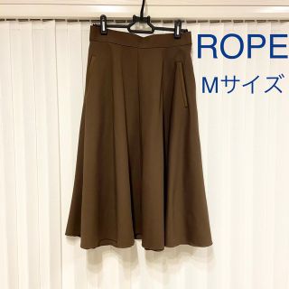 ロペ(ROPE’)のロペ　フレアスカート　ブラウン　Mサイズ(ひざ丈スカート)