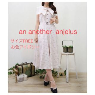 アンアナザーアンジェラス(an another angelus)のan another anjelusドット柄ノースリーブワンピース(ロングワンピース/マキシワンピース)