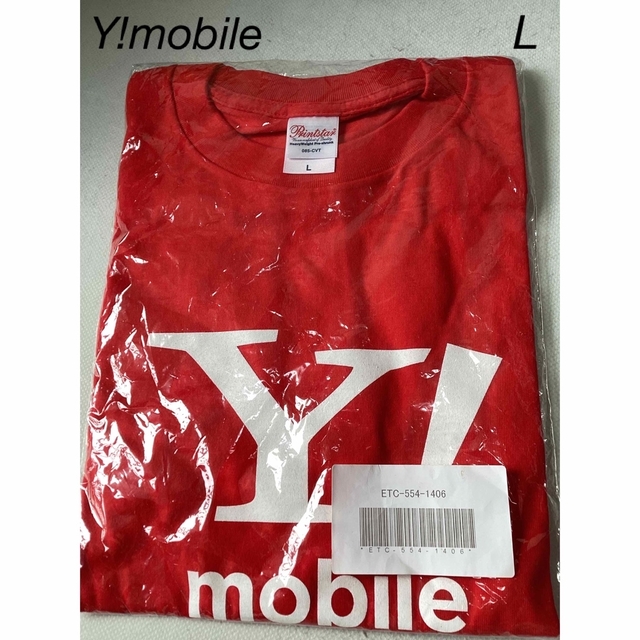 ⭐︎新品未使用⭐︎Y!mobile Tシャツ　sizeL メンズのトップス(Tシャツ/カットソー(半袖/袖なし))の商品写真