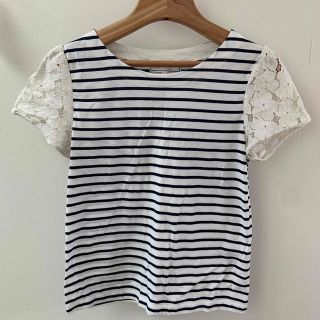 ロペピクニック(Rope' Picnic)のロペピクニック  ボーダー　レース　半袖　Tシャツ　夏(Tシャツ(半袖/袖なし))