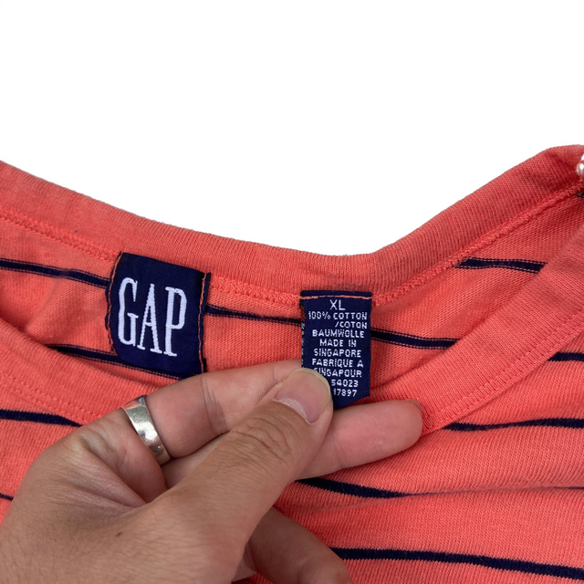 GAP(ギャップ)の【グッドレギュラー】OLD GAP ギャップ ボーダーロンT メンズのトップス(Tシャツ/カットソー(七分/長袖))の商品写真