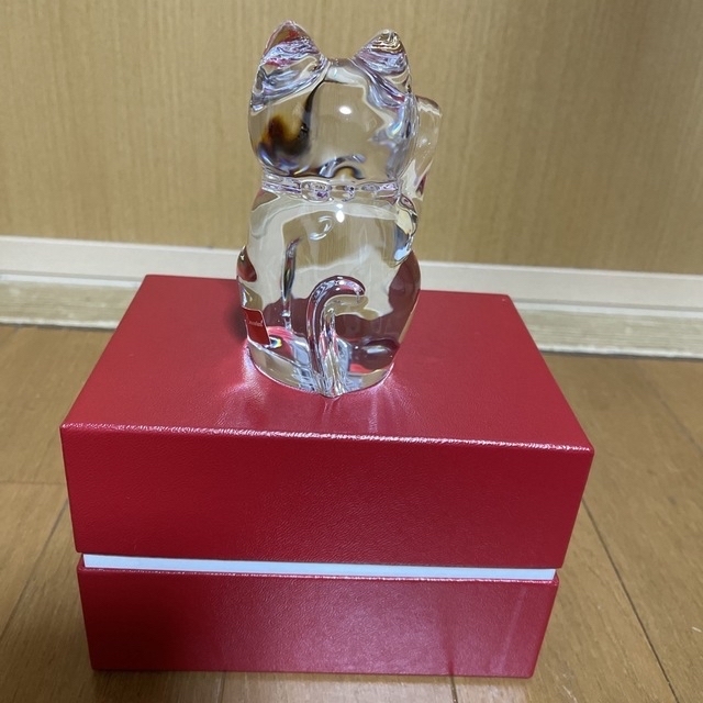 新しい到着 【超美品】Bacarrat バカラ Lucky Cat 招き猫 クリスタル