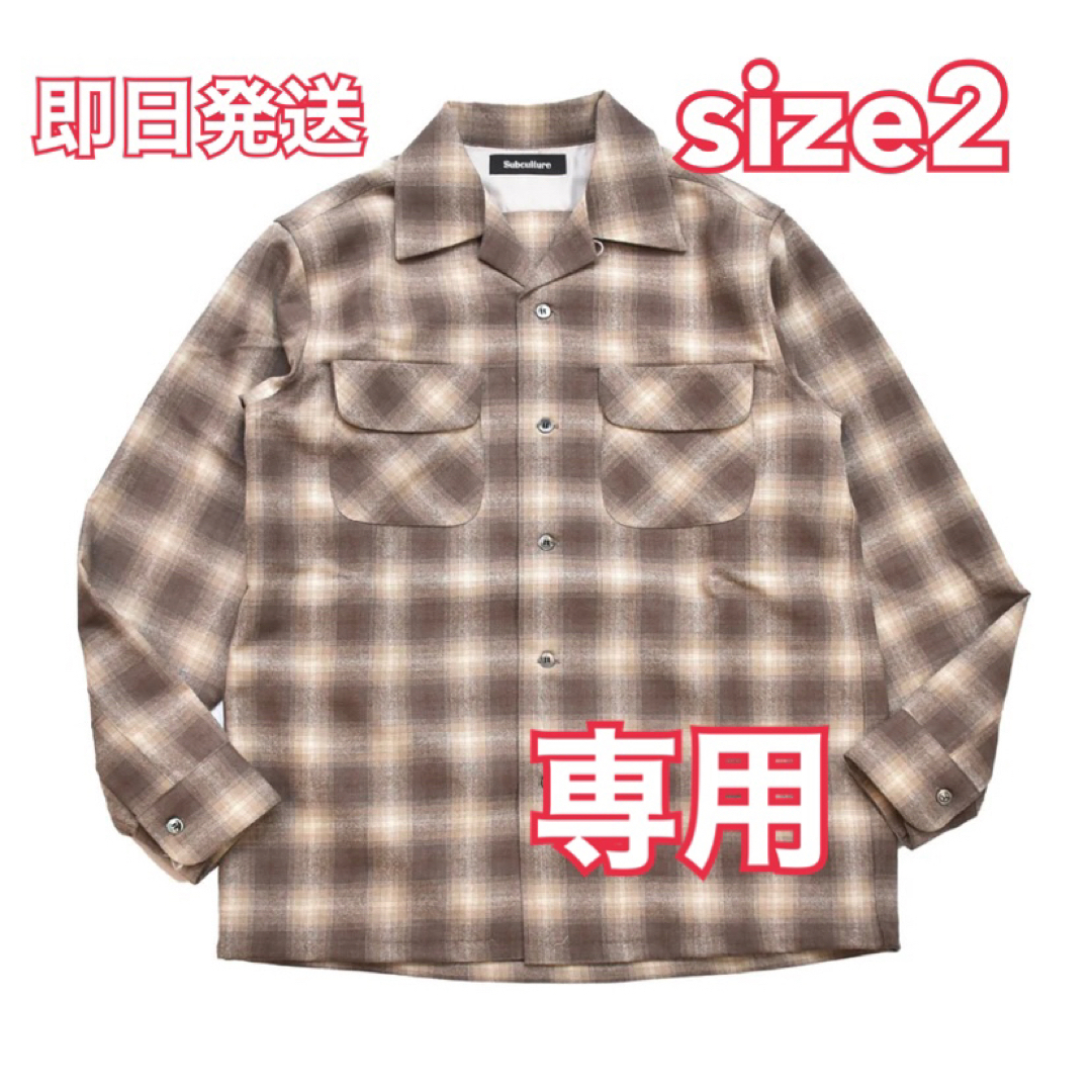 WOOL CHECK SHIRT PURPLE subculture