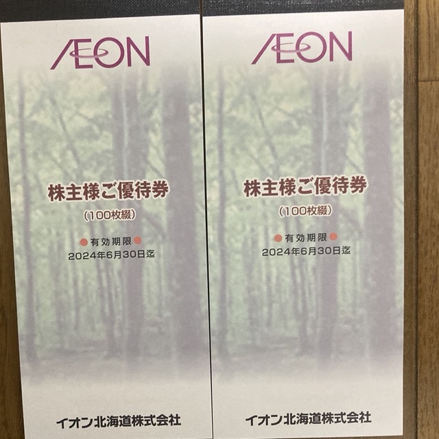 イオン北海道　株主優待券　20000円分