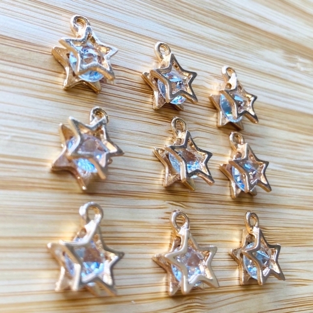 星型 ハンドメイド 素材 パーツ チャーム 9個の通販 by umika's shop