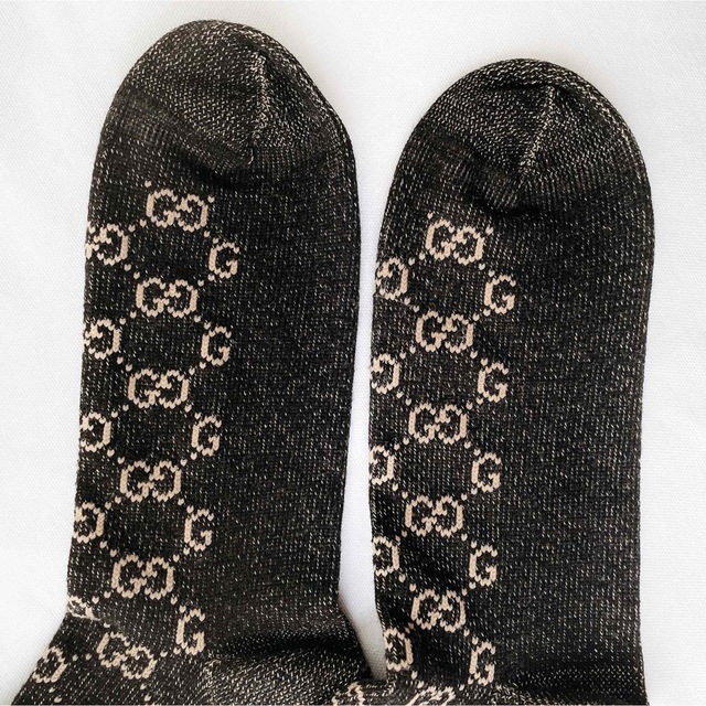 Gucci - GUCCI GG グッチ 靴下 ソックス ライン入り 箱付きの通販 by
